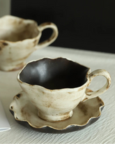 Wabi-Sabi Rustic Ceramic Coffee Cup