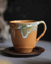 Vintage Bamboo-Style Ceramic Coffee Mug