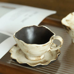 Wabi-Sabi Rustic Ceramic Coffee Cup