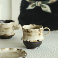 Wabi-Sabi Rustic Ceramic Coffee Cup