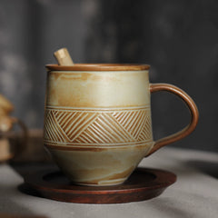 Vintage Style Ceramic Coffee Cup