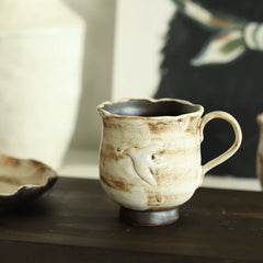 Wabi-Sabi Rustic Ceramic Latte Cup