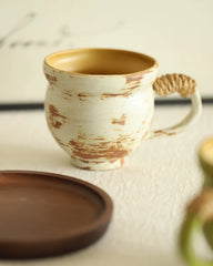 Vintage Reactive Glaze Rustic Ceramic Coffee Cup