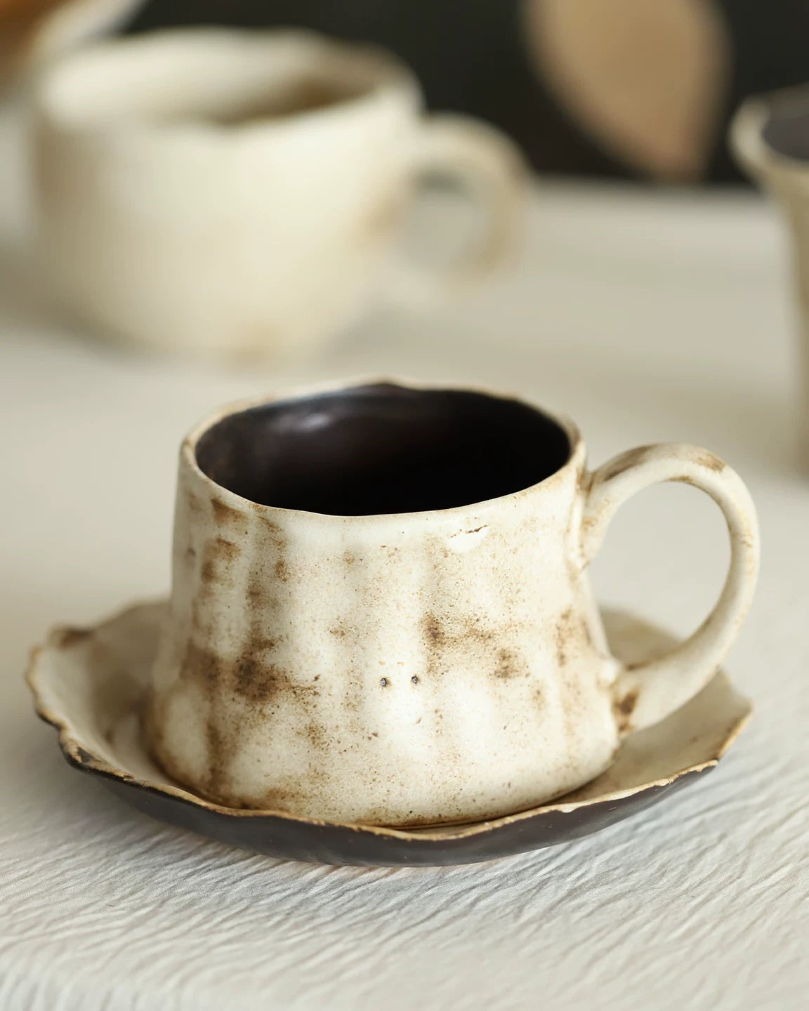 Wabi-Sabi Reactive Glaze Ceramic Mug
