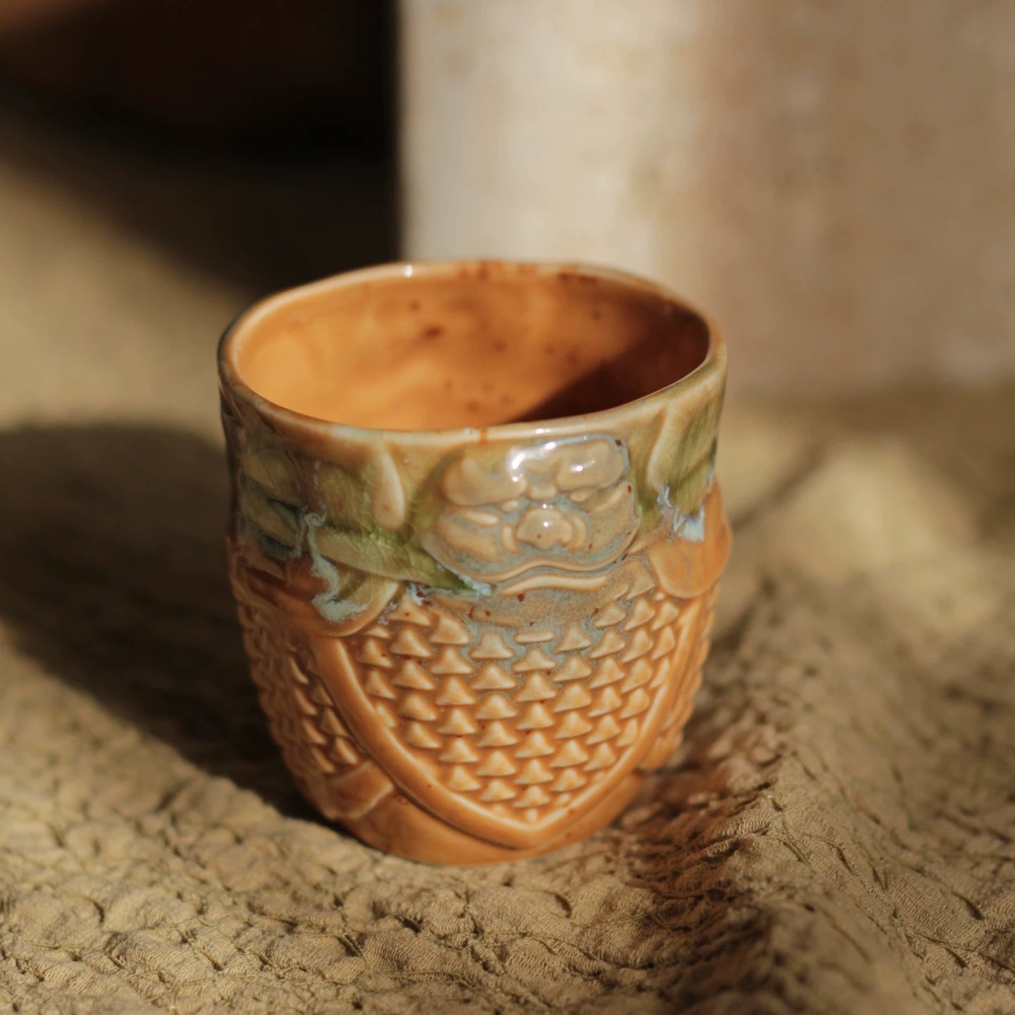 Vintage Underglaze Ceramic General Cup