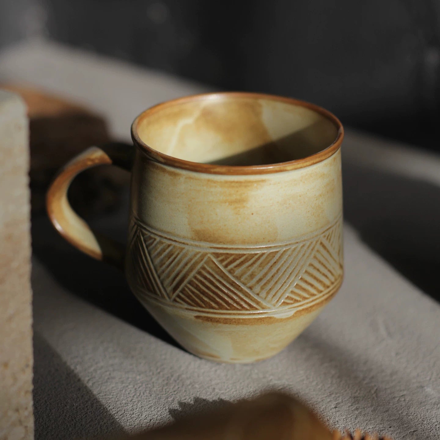Vintage Style Ceramic Coffee Cup