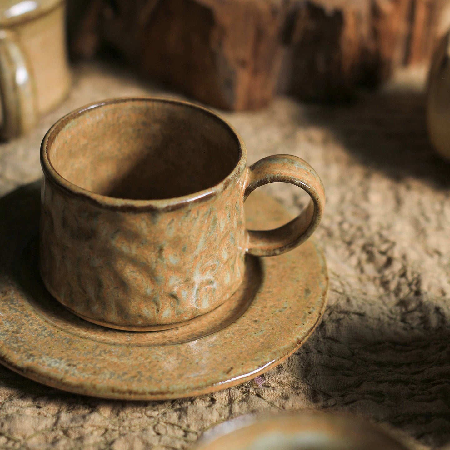 Vintage Style Ceramic Coffee Cup
