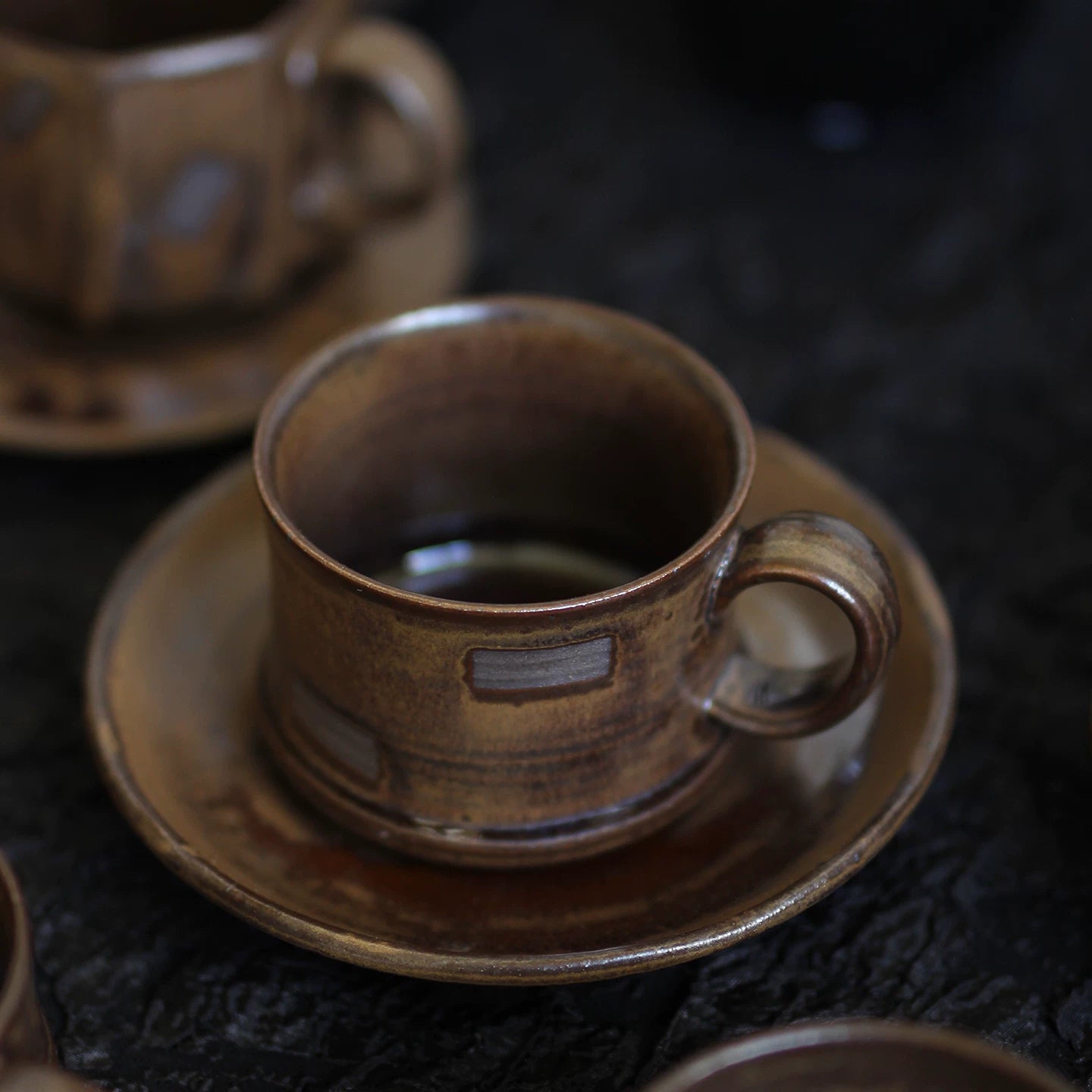Vintage Rustic Ceramic Small Coffee Cup