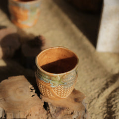 Vintage Underglaze Ceramic General Cup