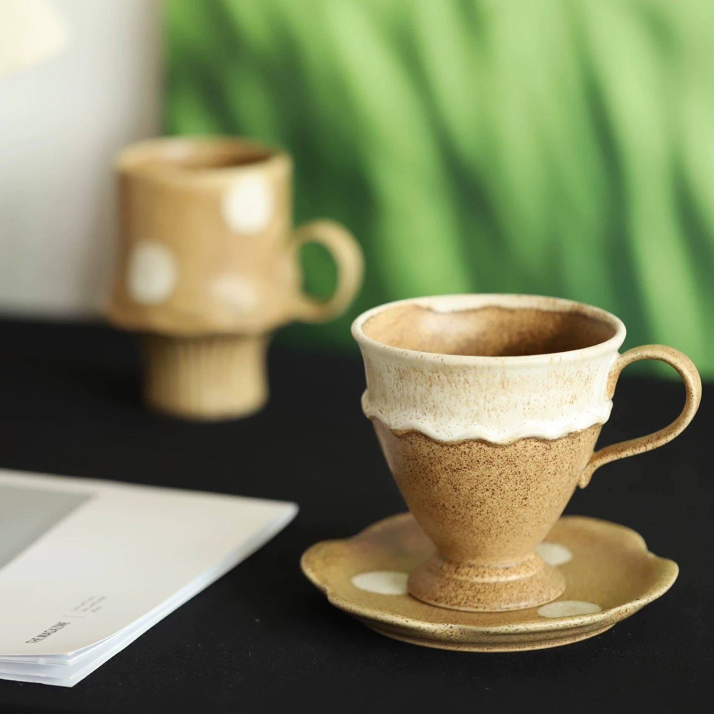 Wabi-Sabi Handmade Ceramic Coffee Cup