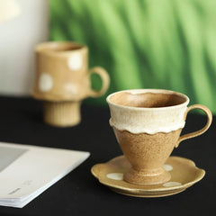 Wabi-Sabi Handmade Ceramic Coffee Cup