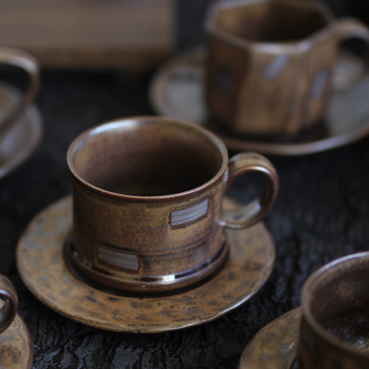 Vintage Rustic Ceramic Small Coffee Cup