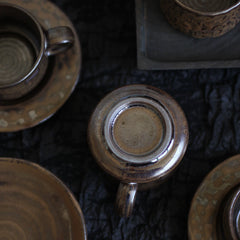 Vintage Rustic Ceramic Small Coffee Cup