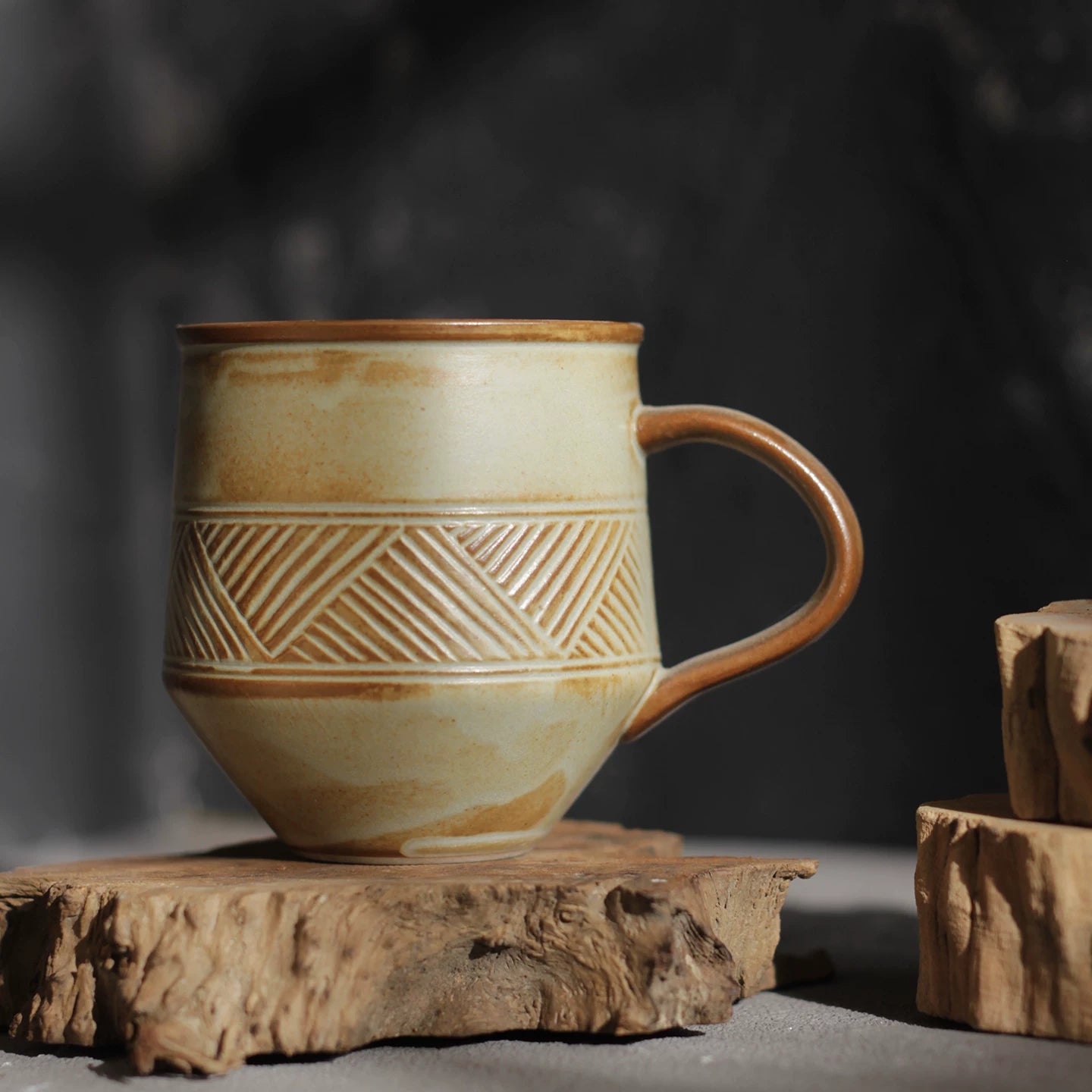 Vintage Style Ceramic Coffee Cup