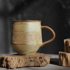Vintage Style Ceramic Coffee Cup