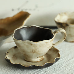 Wabi-Sabi Rustic Ceramic Coffee Cup