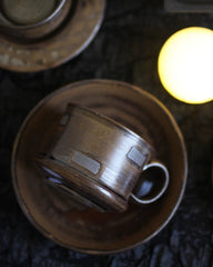 Vintage Rustic Ceramic Small Coffee Cup