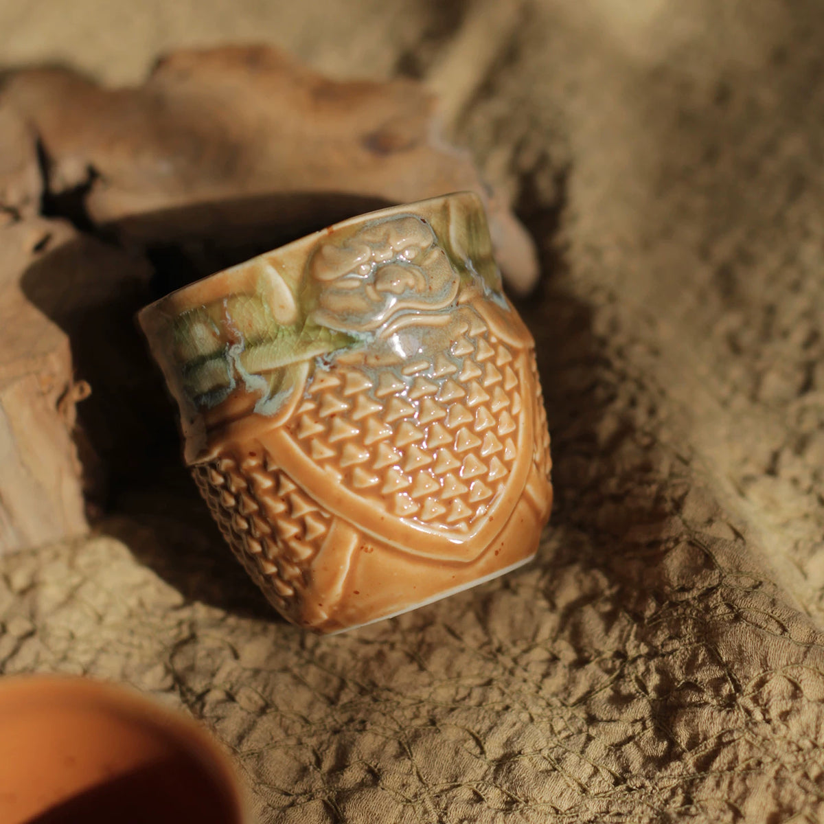 Vintage Underglaze Ceramic General Cup