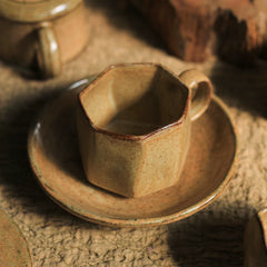 Vintage Rustic Ceramic Coffee Cup