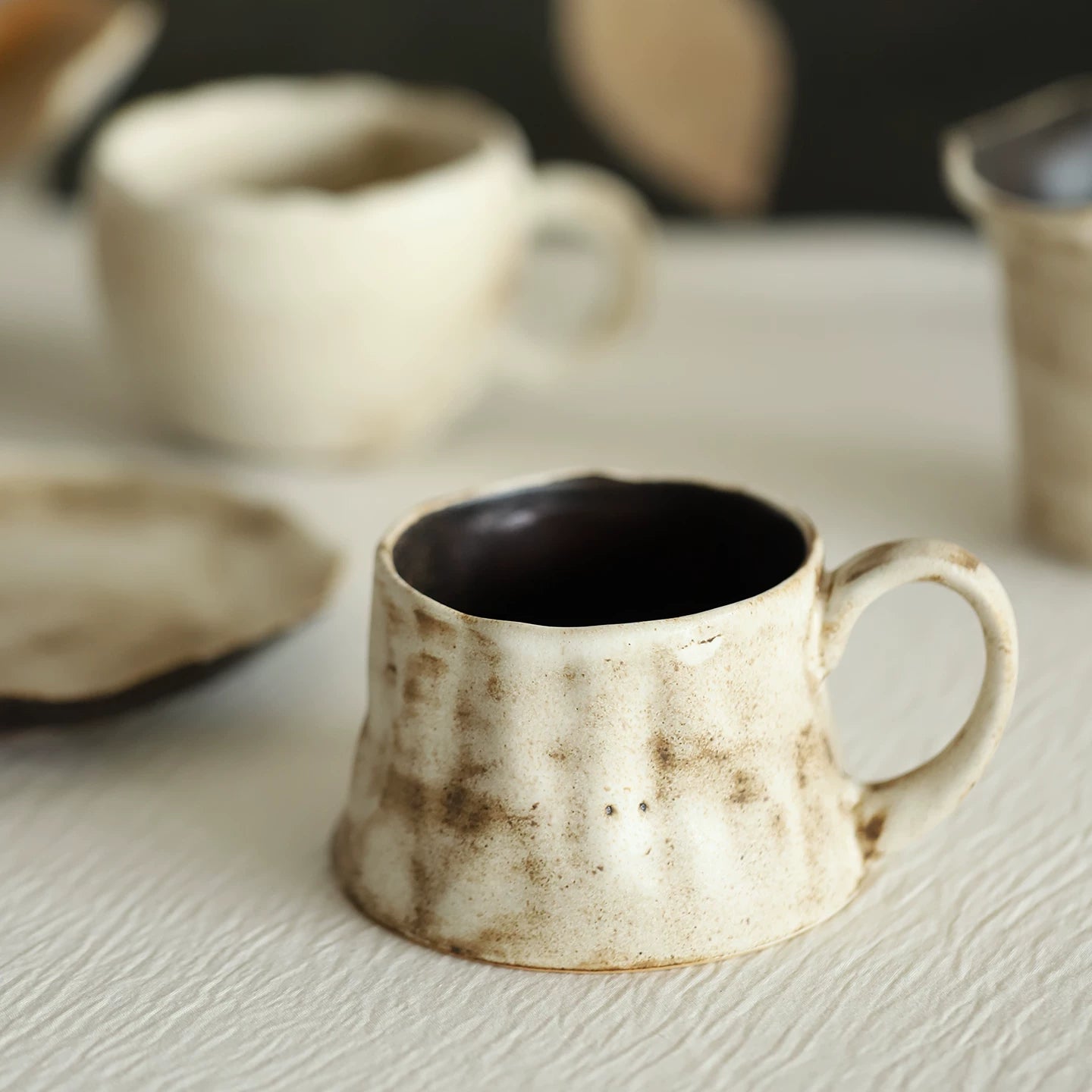 Wabi-Sabi Reactive Glaze Ceramic Mug